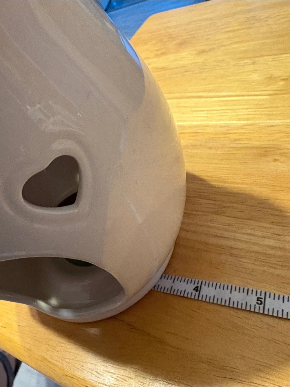 PartyLite White Ceramic Heart Cut-Out Wax Warmer